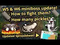 How many pickles do you bring to a boss fight W5 and W6 miniboss update