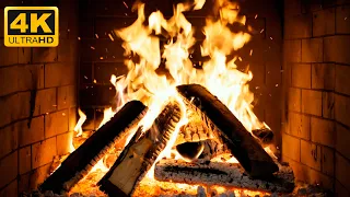 Cozy Hearth Fireplace With Gentle Firelight And Whispering Crackles For Warm Christmas Vibes 