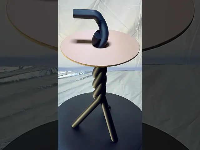 Twisted Sipek Table 3D Printed Side Table video thumbnail