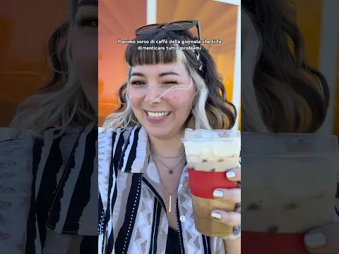 Il primo sorso di caffè della giornata che ti fa dimenticare tutti i problemi 😌