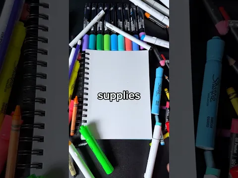 Drawing, But the Art Supplies keep Changing… (#shorts)