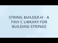 string - builder h