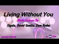 Sigala, David Guetta, Sam Ryder   Living Without You Karaoke Version Lyrics