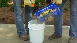How to Use Quikrete Concrete Resurfacer The Home Depot YouTube