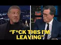 Download Lagu Sylvester Stallone Walks Out on Stephen Colbert After Brutal Argument – ‘I’m Done!