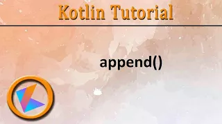 Kotlin Tutorial StringBuffer append