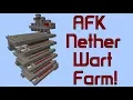 Cheap Compact AFK Nether Wart Farm Minecraft STILL works