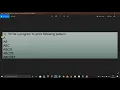 -PYTOHN TUTORIAL PATTERN PRINTING IN PYTHON EXAMPLE A AB ABC ABCD