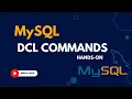 DCL Commands in MySQL Hands On SQL