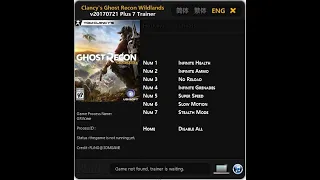 Tom Clancy s Ghost Recon Wildlands use cheat trainer