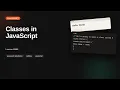 Classes in JavaScript JavaScript OOP Tutorial
