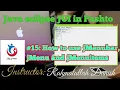 Eclipse JUI How to use jMenubar jMenu jMenuitems in Java eclipse JUI