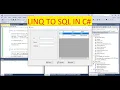 SELECT INSERT UPDATE DELETE using LINQ to SQL in C