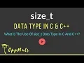 size - t In C And C