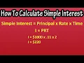 How To Calculate Simple Interest On A Loan Or Investment - Formula For Calculating Simple Interest