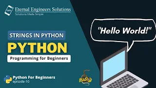 Strings in Python Strings EES Python development in Tamil