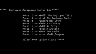 Employee management system in C with source code Source Code Projects