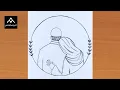 How to draw muslim couple drawing step by step pencil sketch drawing for beginner