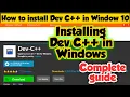 Part 1 How to Install Dev C in Windows Dev c c programming dev c download windows 10