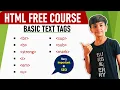 HTML Text Tags Explained HTML Free Course for Beginners Code With Mahesh