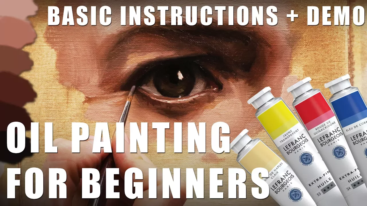 Oil Painting for Beginners - Basic Techniques + Step by Step Demonstration