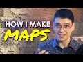 Making WORLD MAPS for a fantasy continent in Photoshop