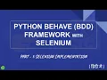 Python Behave BDD Framework with Selenium Hindi - Part 3 Selenium Implementation
