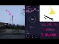 Sprint Band 41 LTE 3G Testing in Portland Oregon T-mobile 5G comparison