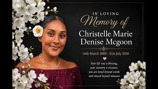 Homegoing Journey of Christelle Marie Denies Mcgoon