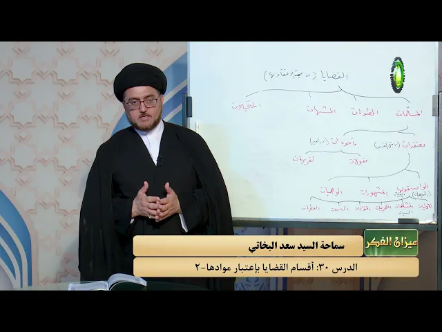 ⁣30    أقسام القضایا بإعتبار موادها2 - الأستاذ: سماحة السید سعد البخاتی