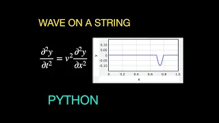 Modeling a Wave Pulse on a String with the Finite Difference and Python