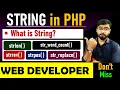 PHP Tutorial - String in PHP strlen strrev strpos etc php tutorial for beginners