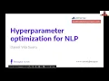 AutoML20 Hyperparameter optimization for NLP with Ray Tune