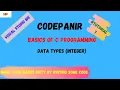 Data Types in C integer
