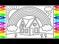 How to Draw a RAINBOW for Kids Rainbow Drawing for Kids Rainbow Coloring Pages for Kids