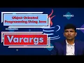 LEC10 Object Oriented Programming Using Java Varargs by Mr P Purushotham