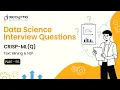 Data Science Interview CRISP-ML Q Part 3 Text Mining NLP