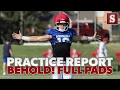 Practice Report OU ramps up intensity on first day in pads