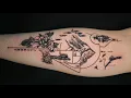 Journey Nature Geometry Forearm Tattoo