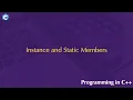 Instance and Static Members