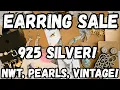 925 SILVER HONORA PEARLS VINTAGE ALL EARRINGS JEWELRY SALE