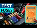 How to check car fuses without pulling them out - Testing fuses with a Multimeter