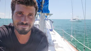 They Almost Ran into My Boat !! Solo Sailing the Bahamas