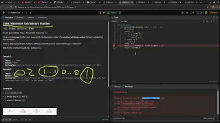 Leetcode easy problem 2864 Maximum Odd Binary Number devops python practice