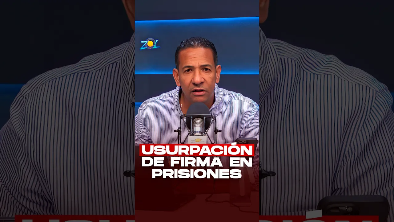 DENUNCIAN PRESUNTA USURPACIÓN DE LA FIRMA DE ROBERTO SANTANA EN DOCUMENTOS DE PRISIONES