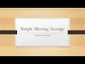 Simple Moving Average SMA using excel and Python