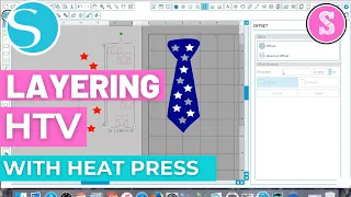  how to layer multi color htv with heat press silhouette beginners tutorial 