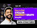 LEC-65 How to Find Cycle in Undirected Graph using DFS