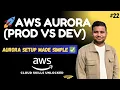 AWS Aurora Tutorial Dev vs Prod Cluster Serverless vs Provisioned Hindi