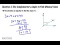 Pre-Algebra Lesson 11-2 Complementary and Supplementary Angles